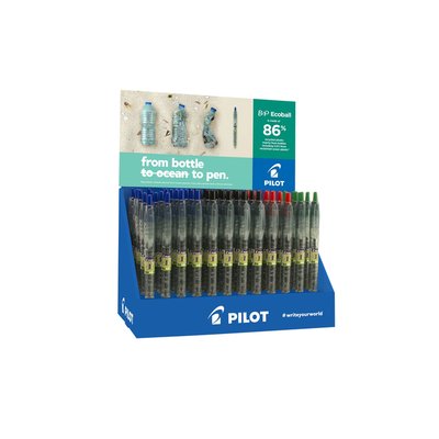 Balpen PILOT Begreen B2P EcoBall medium assorti