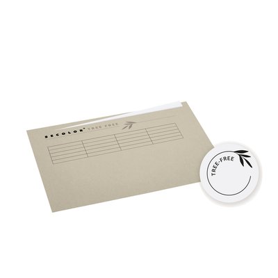 Vouwmap Djois Tree-Free A4 ongelijk 226gr beige