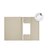 Dossiermap Djois Secolor Tree-Free A4 3 kleppen 226gr beige