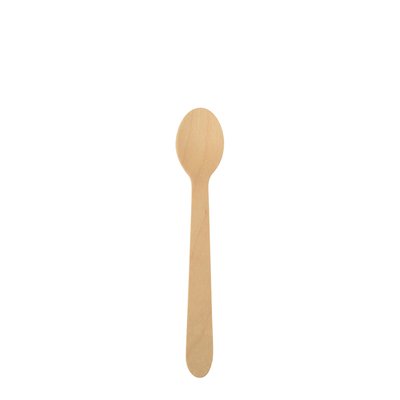 Cuillère à café Papstar 110mm bois 100 pièces