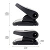 Perforator Rapesco Germ-Savvy Heavy Duty 827-P antibacterieel 2-gaats zwart foto