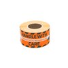 Waarschuwingsetiket Rillprint handle with care 46x125mm oranje 250 stuks foto