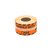 Waarschuwingsetiket Rillprint handle with care 46x125mm oranje 250 stuks