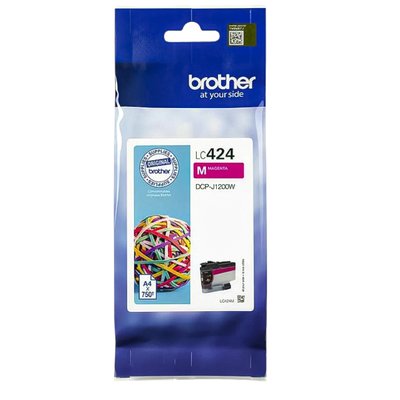 Inktcartridge Brother LC-424M rood