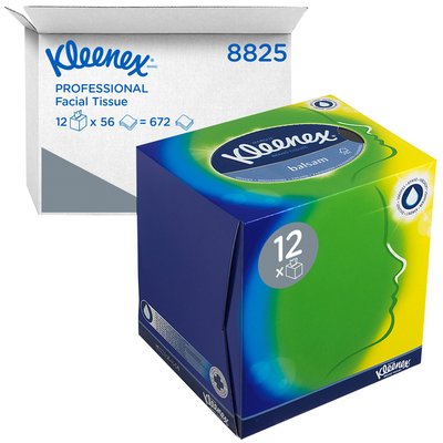 Facial tissues Kleenex kubus 3-laags 56 vel wit 8825