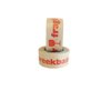 Waarschuwingstape IEZZY 50mmx50m 80% gerecycled papier bruin rood foto