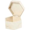 Kistje Creativ Company zeshoek 12x7cm triplex foto