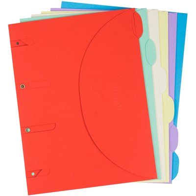 Smartfolder geperforeerde opbergmappen A4 assorti 6 stuks