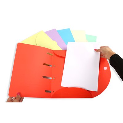 Smartfolder geperforeerde opbergmappen A4 assorti 6 stuks