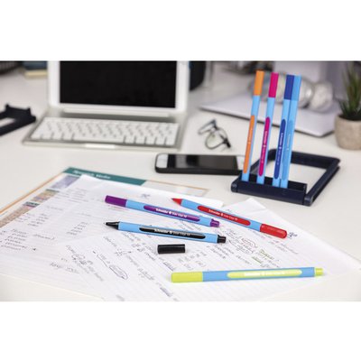 Balpen Schneider Slider Edge extra breed assorti etui à 8 stuks