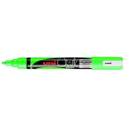 Krijtstift Uni-ball chalk rond 1.8-2.5mm fluor groen