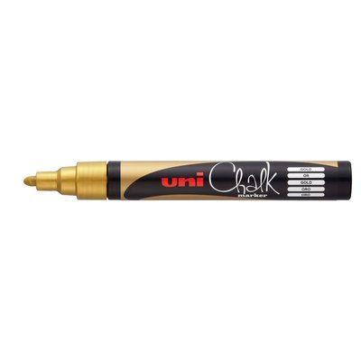 Krijtstift Uni-ball chalk rond 1.8-2.5mm goud