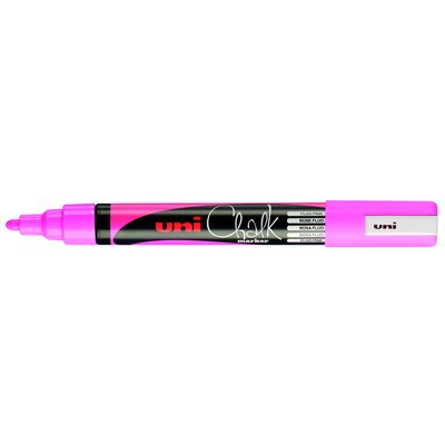 Krijtstift Uni-ball chalk rond 1.8-2.5mm fluor roze