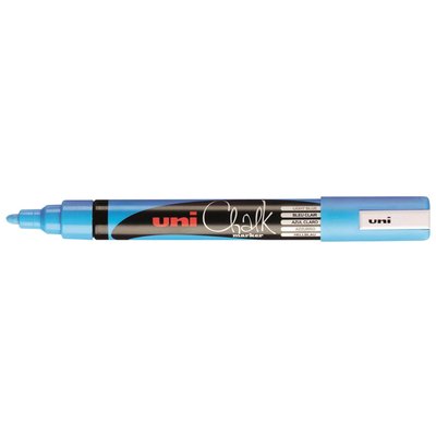 Marqueur craie Uni-ball Chalk ogive 1,8-2,5mm bleu clair