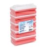 Eponge à récurer Cleaninq avec prise 140x70x42mm rouge/blanc 5 pièces Photo