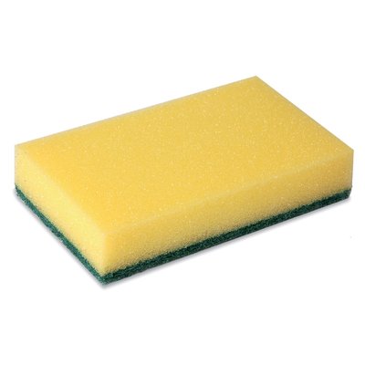 Eponge à récurer Cleaninq 140x90x28mm jaune/vert 10 pièces