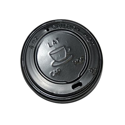 Couvercle gobelet IEZZY Ø63mm noir 100 pièces