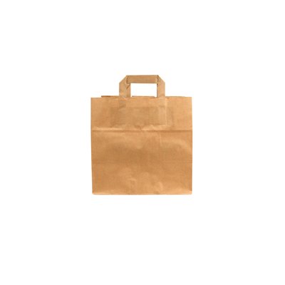 Tas IEZZY kraft papier 26x17x25cm (bxdxh) bruin 250 stuks