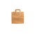 Tas IEZZY kraft papier 26x17x25cm (bxdxh) bruin 250 stuks