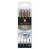 Fineliner Sakura Pigma Micron koelgrijs set 4 maten foto