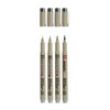 Fineliner Sakura Pigma Micron lichtgrijs set 4 maten foto