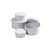 Doos Creativ Comp rond 4st Ø 8, 10, 12, 14cm, hoogte 4, 5, 6, 7cm wit