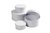 Doos Creativ Comp rond 4st Ø 8, 10, 12, 14cm, hoogte 4, 5, 6, 7cm wit