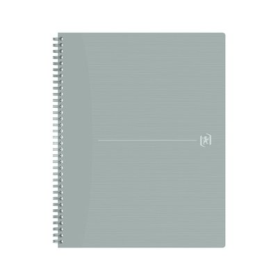 Spiraalblok Oxford Origin A4+ lijn 140 pagina's 80gr grijs
