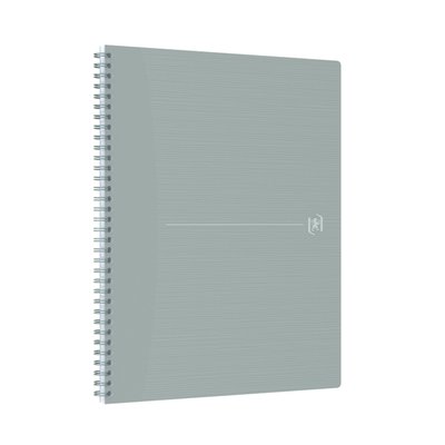 Spiraalblok Oxford Origin A4+ lijn 140 pagina's 80gr grijs