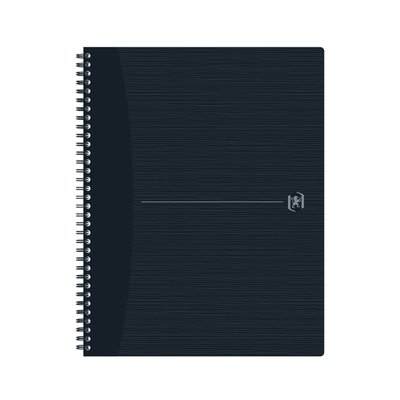 Cahier spirale Oxford Origin A4+ ligné 140 pages 90g noir