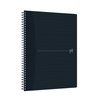 Cahier spirale Oxford Origin A4 + carreau 5x5mm 140 pages 80g noir Photo