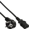 Kabel inLine STROOM C13 recht - CEE7/7 haaks 1,8 meter zwart foto