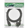 Kabel inLine STROOM C13 recht - CEE7/7 haaks 1,8 meter zwart foto
