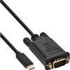 Kabel inLine USB-C VGA 3.1 M/M 2 meter zwart foto