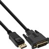 Kabel inLine Displayport DVI 24+1 M/M 2 meter zwart foto