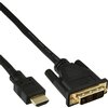 Kabel inLine HDMI DVI 18+1 pin M/M 2 meter zwart foto