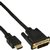 Kabel inLine HDMI DVI 18+1 pin M/M 2 meter zwart