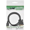 Kabel inLine HDMI DVI 18+1 pin M/M 2 meter zwart foto