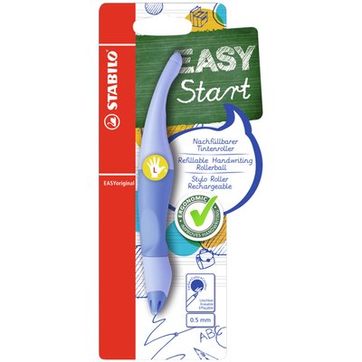 Roller STABILO EASYoriginal gaucher Medium Pastel bleu blister