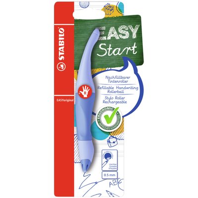 Roller STABILO EASYoriginal droitier Medium Pastel bleu blister