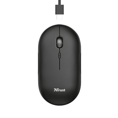 Souris Trust Puck sans fil rechargeable noir
