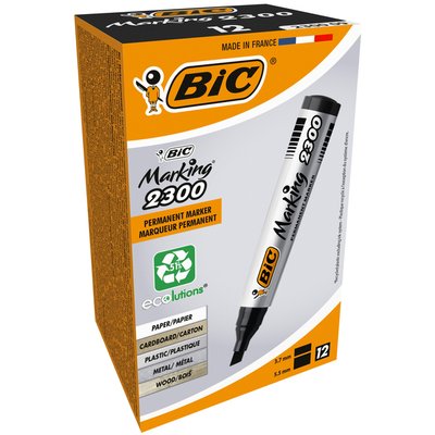 Feutre BIC 2300 ECOlutions biseau Medium noir