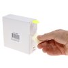 Etiket Rillprint 25mm 500st op rol fluor geel foto