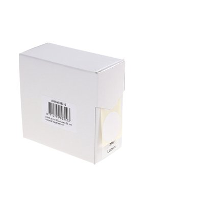 Etiket Rillprint 35mm 500st op rol wit