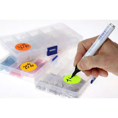 Etiket Rillprint 35mm 500st op rol wit