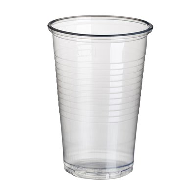 Beker Papstar 200ml Ø 70.3mm PP transparant 100 stuks
