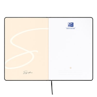 Carnet de notes Oxford Signature A5 ligné 80 feuilles noir