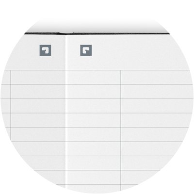 Carnet de notes Oxford Signature A5 ligné 80 feuilles noir