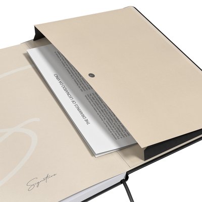 Carnet de notes Oxford Signature A5 ligné 80 feuilles noir