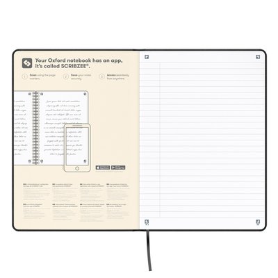 Carnet de notes Oxford Signature A5 ligné 80 feuilles noir